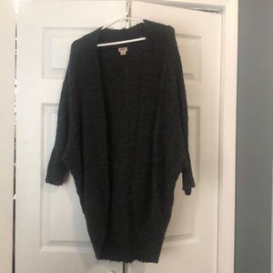 Gray sweater cardigan